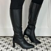 Unisa Wolcot Leather Knee High Boot Black