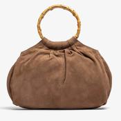 Unisa ZEMMA Suede Handbag Taupe Fungi