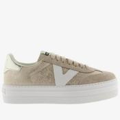 Victoria Barcelona  Ciclista Metallic Canvas 1092181 Platform Trainers Platinum