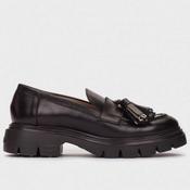 Wonders Bones 03 Leather Loafer A-4303-BLACK