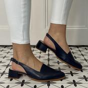 Wonders C-6031 Alondra 31 Low Slingback Navy Leather