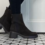 Wonders E-7140 Flytres Testa Brown Suede Ankle Boot image