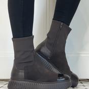 Wonders X-Fly A-5207 Testa Brown Platform Ankle Boot image