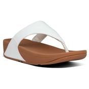 FITFLOP LULU Leather Toepost-WHITE