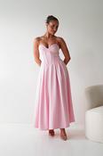 Tully Sweetheart Corset Midaxi Dress | Pink image