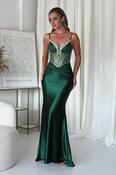 Vera Embellished Bodycon Gown | Emerald Green