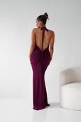 Maia Multi-Way Bodycon Maxi Dress | Wine image