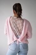 Bree Bow Back Detail Knit Jumper | Pink
