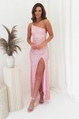 Abella Sequin Maxi Gown | Baby Pink image