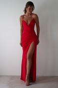 Aldina Soft Bodycon Dress | Red image