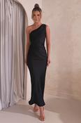 Ansel One Shoulder Maxi Dress | Black image