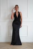 Austin Bodycon Halterneck Maxi Dress | Black image