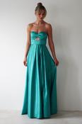 Ava Strapless Maxi Dress | Green image