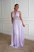 Aveline Luminescent Pleated Maxi Dress | Lilac image