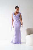 Belvini Chiffon Maxi Dress | Lavender image