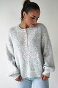 Calix Button Detail Knit Jumper | Grey image