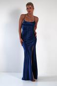 Celinee Satin Maxi Gown | Royal image