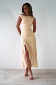 Cellinna Mesh Maxi Dress | Butter Cream image