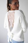 Daliah LAce Back Jumper | White image