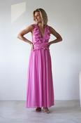 Ellie Ruffle Detail Maxi Dress | Pink image