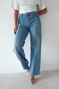 Enelia Wide Straight Jeans | Light Wash image