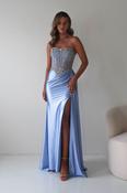 Ginny Embellished Corset Gown | Blue