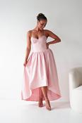 Hartley Lace Corset Midi Dress | Blush image