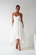 Hartley Lace Corset Midi Dress | White image