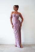 Honey Luminescent Maxi Gown | Mauve image
