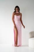 Karianne Draped Ruched Bodice Gown | Pink image