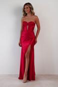Karra Bodycon Strapless Gown | Red image