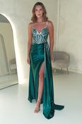 Leonardo Diamante Bodycon Gown | Green image