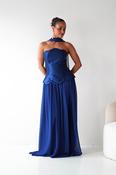 Leonora Strapless Corset Maxi Dress | Navy image