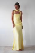 Lisa Multiway Chiffon Gown | Yellow image