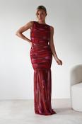 Merlo Mesh Bandage Dress | Mixed Print image