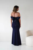 Miranda Bodycon Bow Back Dress | Navy image