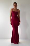 Monette Bodycon Maxi Gown | Burgundy image