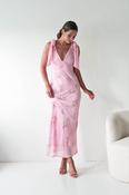 Noah Floral Embellished Maxi Dress | Pink image