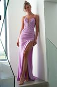 Perla Embellished Gown | Lilac image