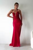 Perla Embellished Gown | Red image