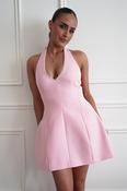 Peyton Pearl Detail Mini Dress | Pink image