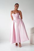 Phoebe Sweetheart Strapless Midi Dress | Pink image