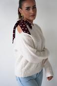 Pollie Bow Detail Jumper | Beige image