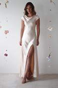 Ramona Soft Satin Maxi Dress | Champagne image