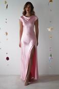 Ramona Soft Satin Maxi Dress | Pink image