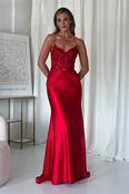 Raquel Bodycon Embellished Gown | Red image