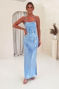 Renesmee Sequin Maxi Dress | Blue image
