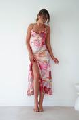 Roselisse Mesh Floral Print Maxi Dress | Mixed Print image
