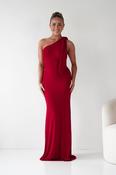 Seraphine Backless Tie Bodycon Maxi Gown | Red