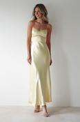 Sophia Soft Lace Maxi Dress | Yellow image